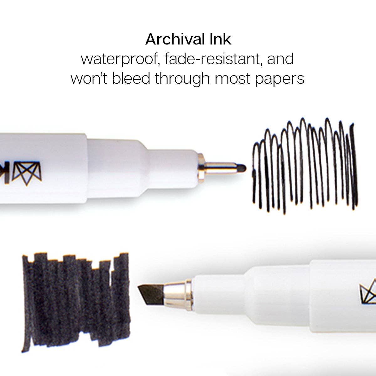 Inkline™ PRO Fine Line Archival Black Ink Pens 10 pc