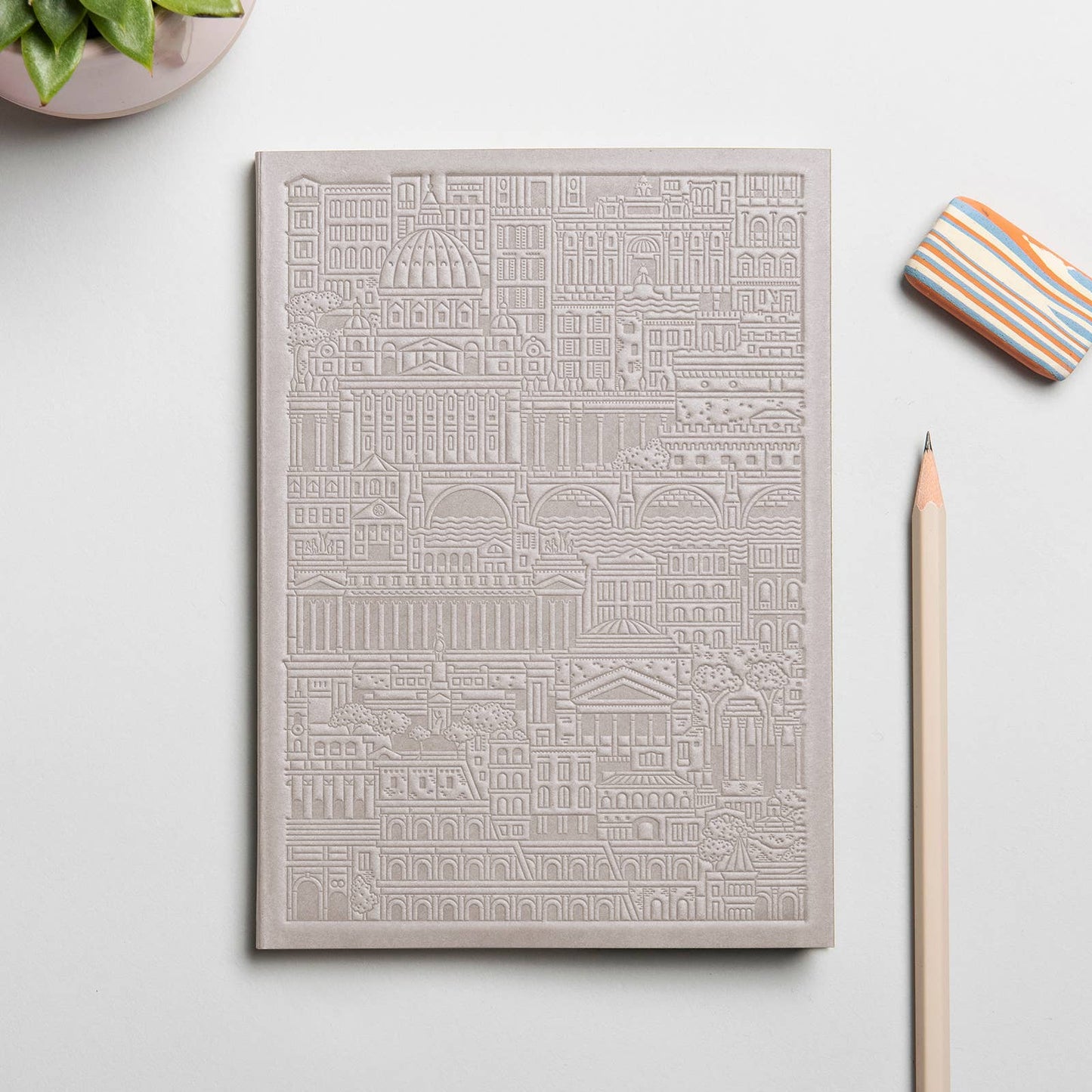 The Rome Notebook by The City Works - Rust colour