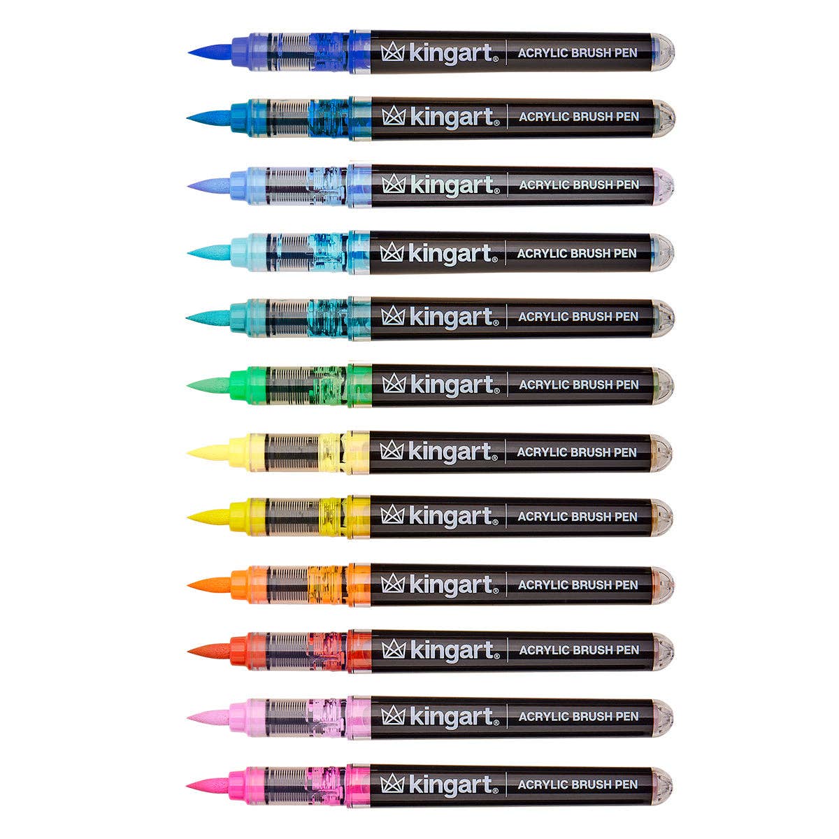 PRO Acrylic Paint Brush Pens - 12 Tropical Colors