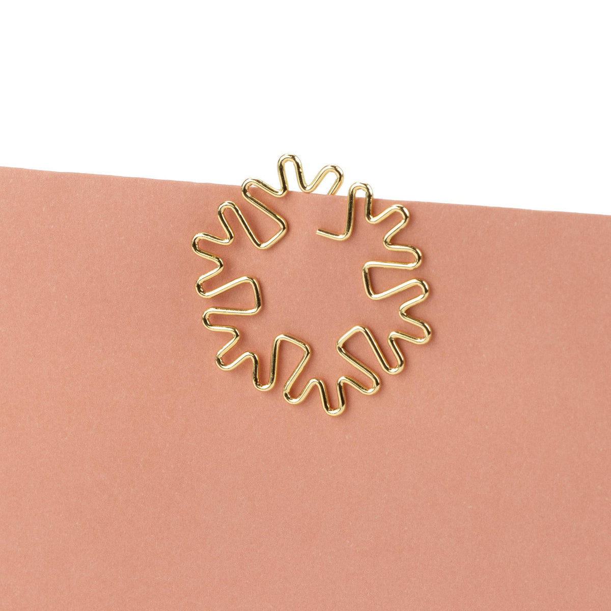 Binder Clips Gold Christmas motives - snowflake