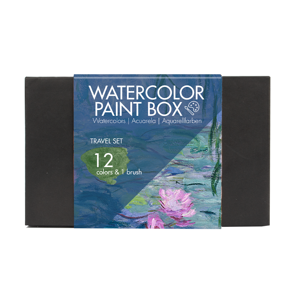 Watercolor set, Claude Monet, Water lilies