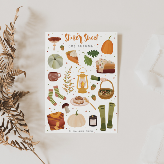 Sticker Sheet Autumn - Autumn Hygge