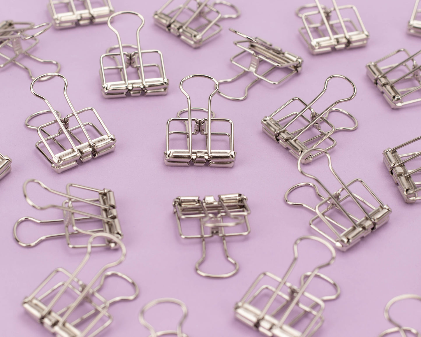 Premium Wire Binder Clips Silver, 19mm