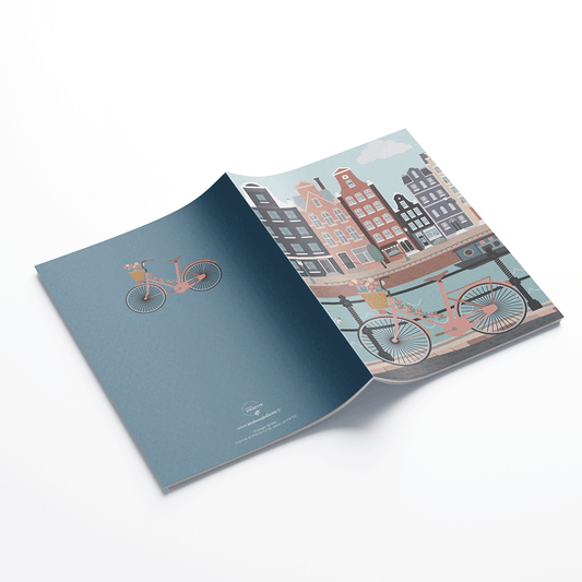 A5 notebook - Let's pedal along the water