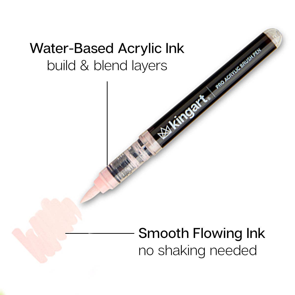 PRO Acrylic Paint Brush Pens - 12 Pastel Colors