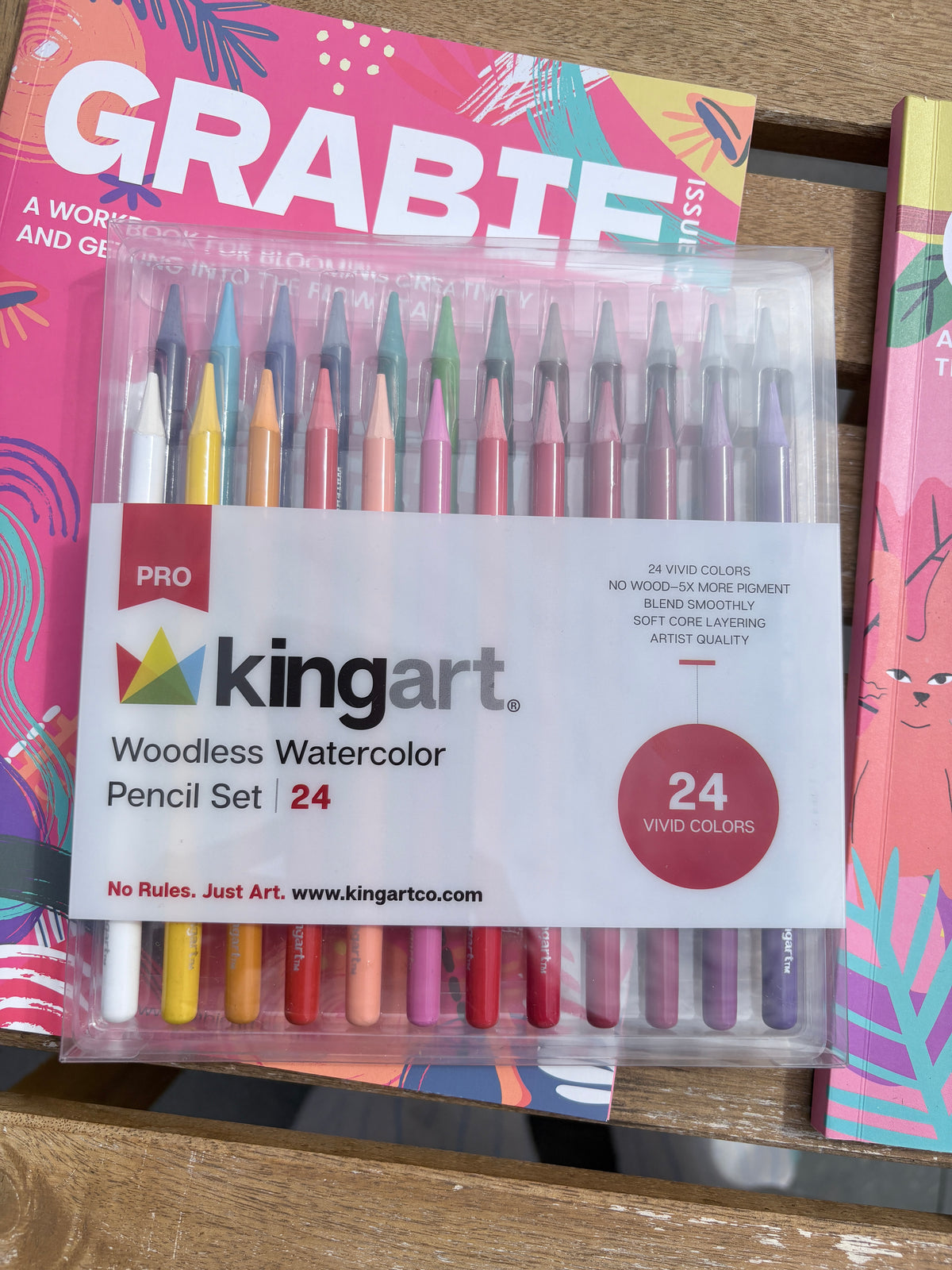 PRO Woodless Watercolor Pencils 24 Colors