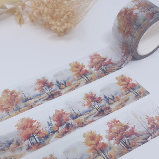 Autumn landscape | transparent PET Washi tape