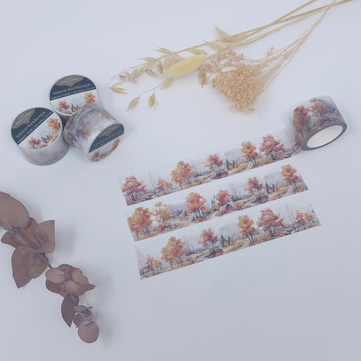 Autumn landscape | transparent PET Washi tape