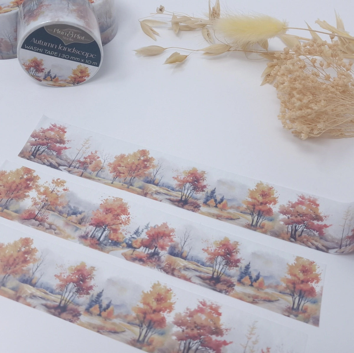 Autumn landscape | transparent PET Washi tape