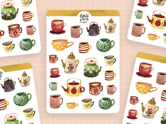 Sticker Sheet - Autumn Mugs