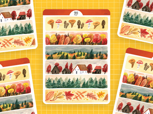 Planche de stickers - Autumn Tapes